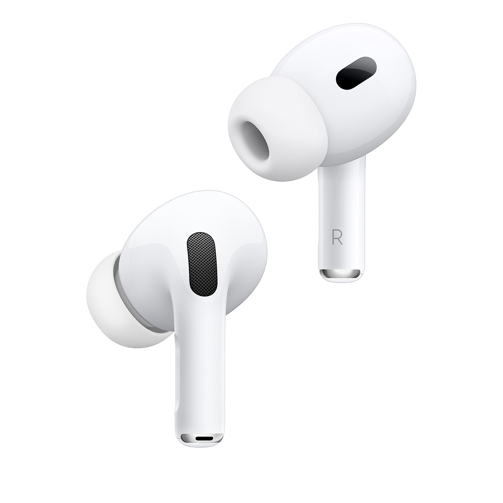 هدفون بلوتوثی اپل مدل AirPods Pro 2nd Generation با نویز کنسلینگ فعال (ANC)، نویز کنسلینگ میکروفون (ENC)، درگاه شارژ USB Type-C، با قابلیت شارژ بیسیم، دارای میکروفون دوگانه از نوع Beamforming، مقاومت در برابر رطوبت و عرق - تصویر 4