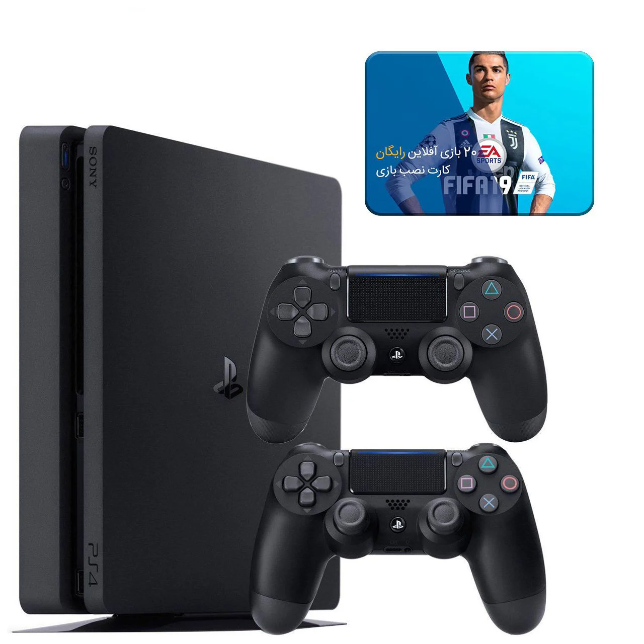 کنسول بازی سونی مدل Playstation 4 Slim ریجن 2 کد CUH-2216B ظرفیت 1 ترابایت به همراه 20 عدد بازی - تصویر 4