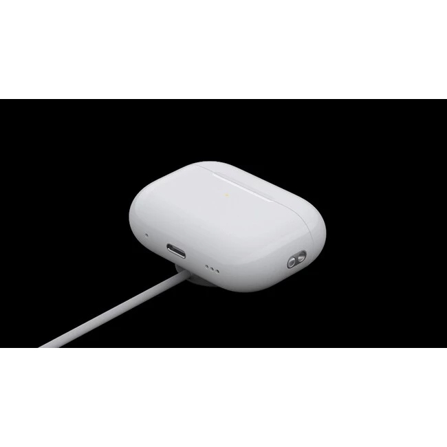 هدفون بلوتوثی اپل مدل AirPods Pro 2nd Generation با نویز کنسلینگ فعال (ANC)، نویز کنسلینگ میکروفون (ENC)، درگاه شارژ USB Type-C، با قابلیت شارژ بیسیم، دارای میکروفون دوگانه از نوع Beamforming، مقاومت در برابر رطوبت و عرق - تصویر 11