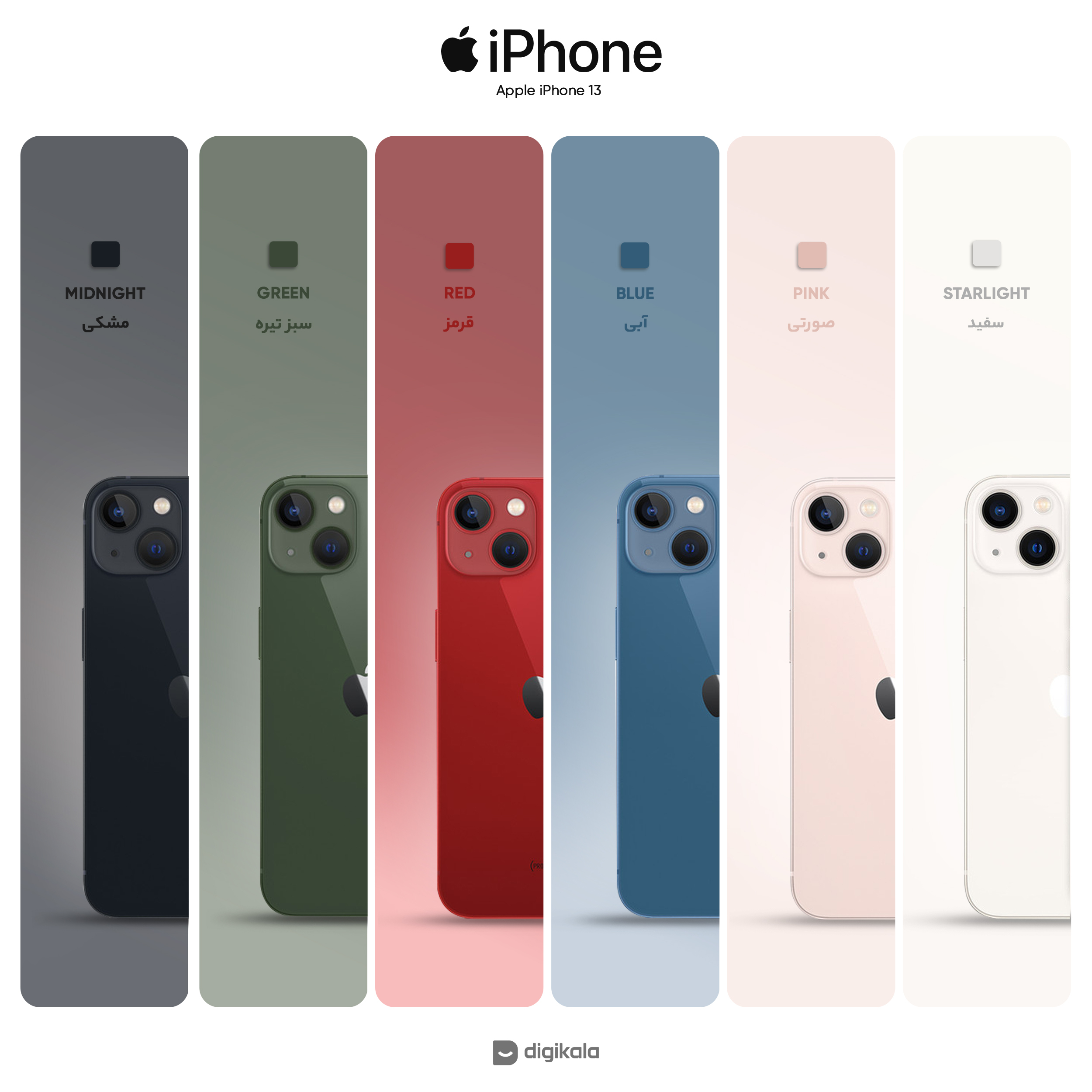 گوشی موبایل اپل مدل iPhone 13 CH دو سیم کارت ظرفیت 128 گیگابایت و رم 4 گیگابایت - نات اکتیو - تصویر 2