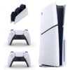 کنسول بازی سونی مدل PlayStation 5 Slim ظرفیت 1 ترابایت ریجن CFI-2116 اروپا به همراه دسته اضافی و پایه شارژر