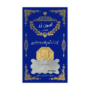 سکه گرمی طلا 18 عیار امین زر کد GL-100
