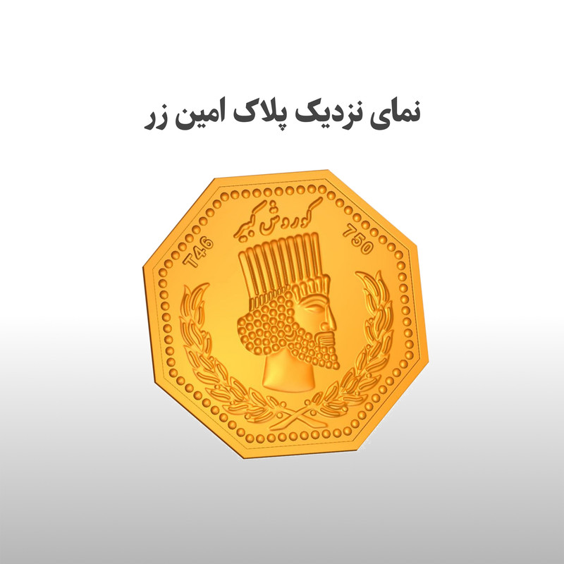 سکه گرمی طلا 18 عیار امین زر کد GL+500