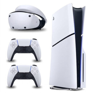 کنسول بازی سونی مدل PlayStation 5 Slim ظرفیت 1 ترابایت ریجن 2016A اروپا به همراه دسته اضافی و هدست VR2